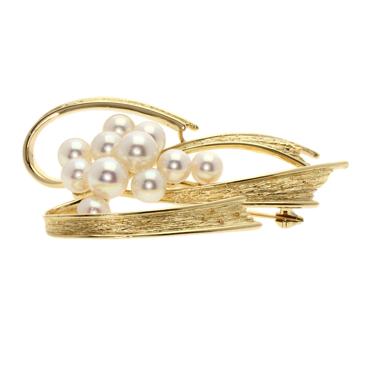 MIKIMOTO   Brooch Pearl Pearl K14 Yellow Gold Ladies