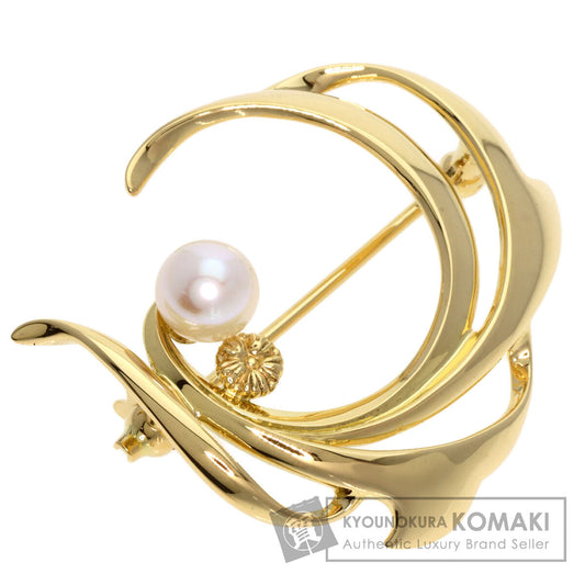 MIKIMOTO   Brooch Pearl Pearl K18 Yellow Gold Ladies