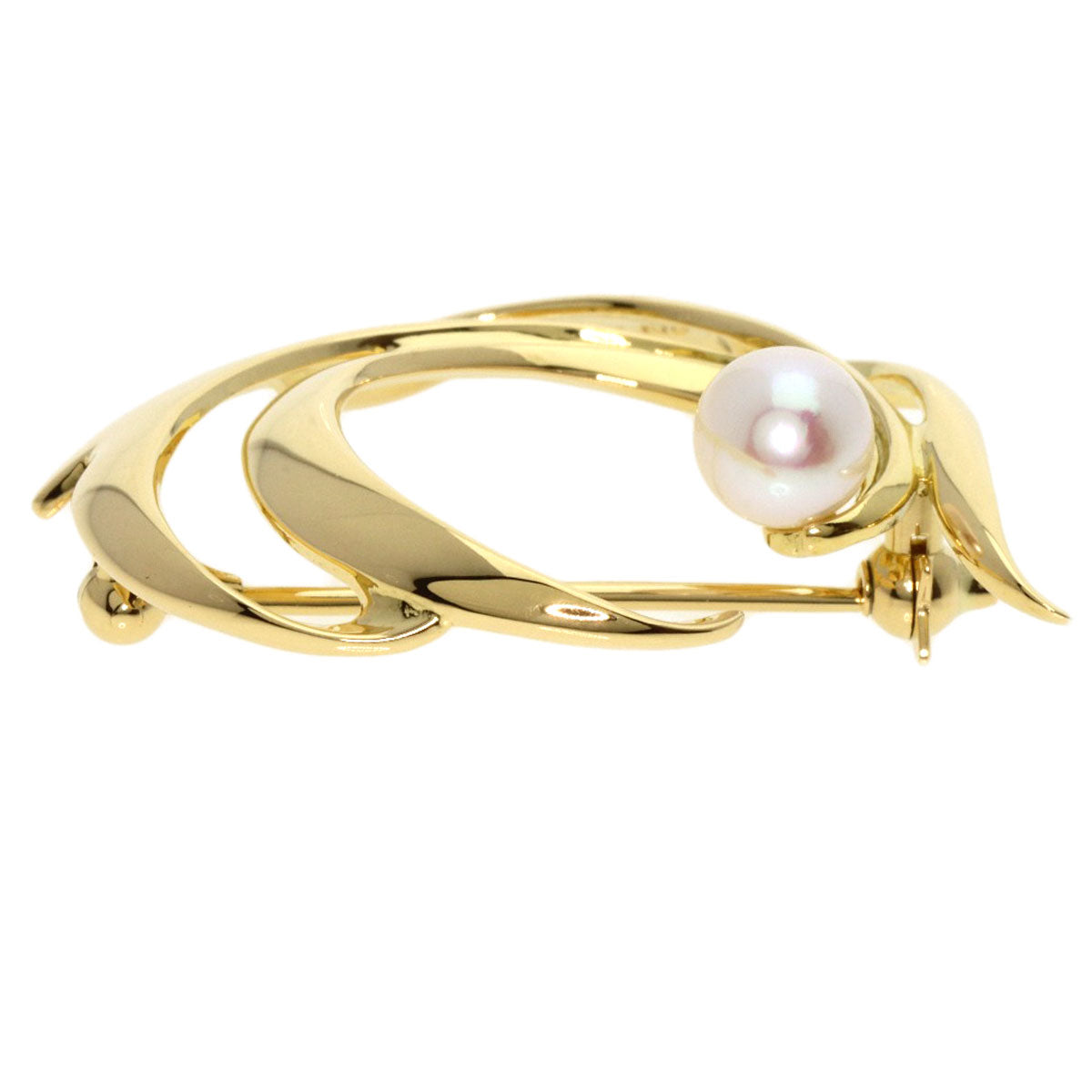 MIKIMOTO   Brooch Pearl Pearl K18 Yellow Gold Ladies