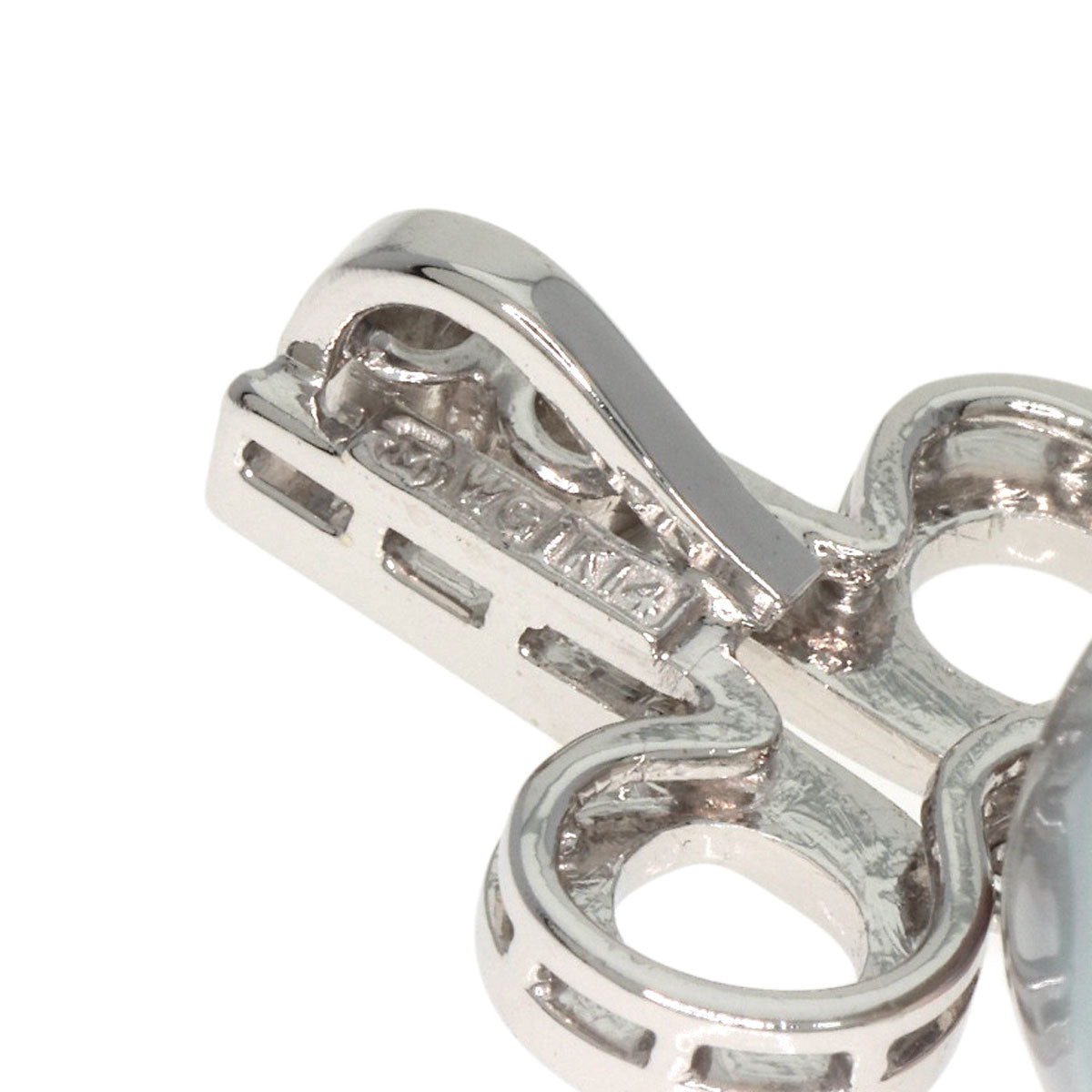 MIKIMOTO   Pendant top Pearl Pearl Diamond K14 White Gold Ladies