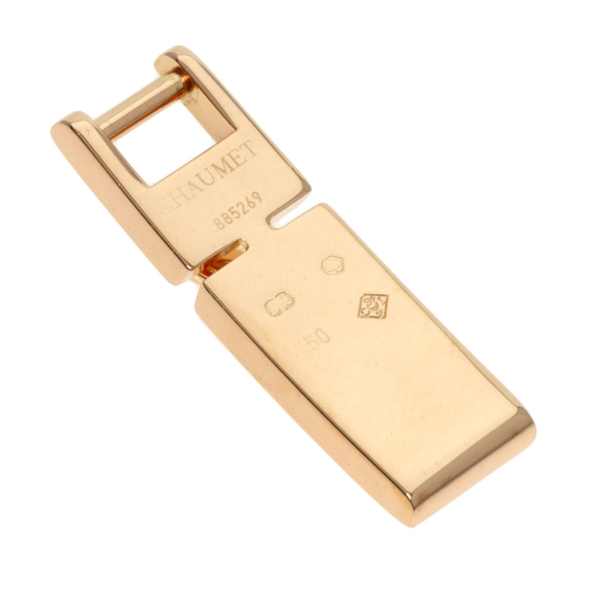 Chaumet   Pendant top Lien Cross Stitch Diamond Cord K18 Pink Gold Ladies