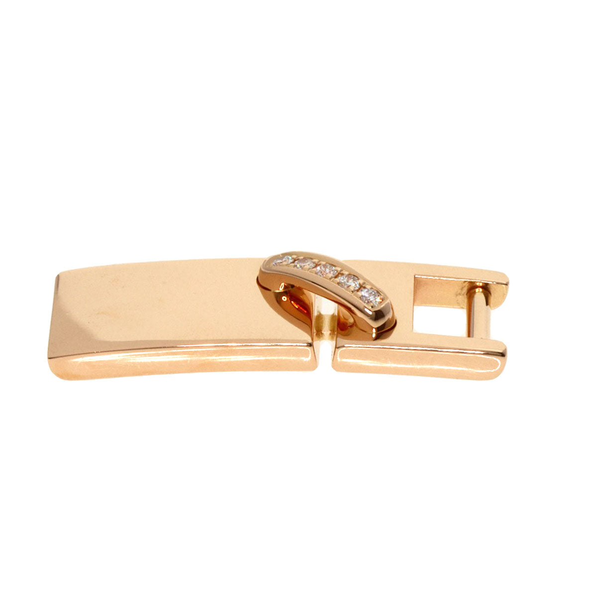 Chaumet   Pendant top Lien Cross Stitch Diamond Cord K18 Pink Gold Ladies