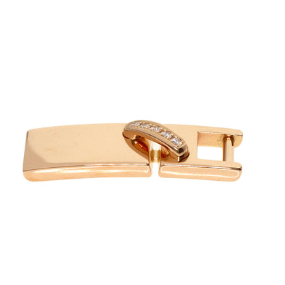 Chaumet   Pendant top Lien Cross Stitch Diamond Cord K18 Pink Gold Ladies