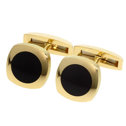 Chaumet   cuffs Onyx K18 Yellow Gold mens