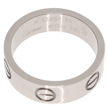 CARTIER   Ring love ring #50 K18 White Gold Ladies