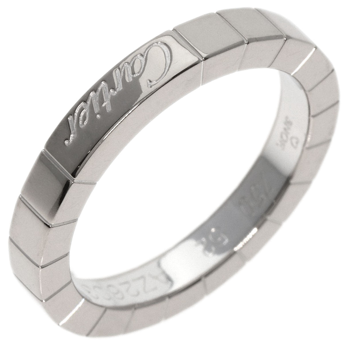 CARTIER   Ring Laniere # 52 K18 White Gold Ladies