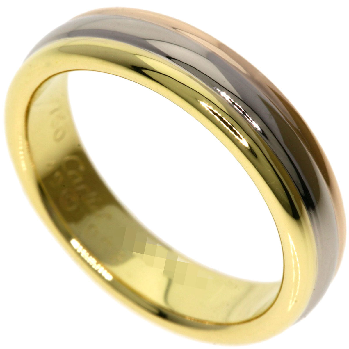 CARTIER Three colors # 49 Ring K18 Yellow Gold K18 White GoldLadies [Used]