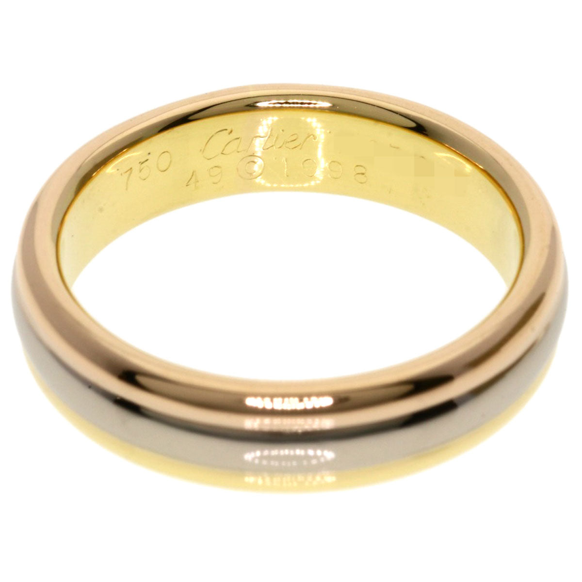 CARTIER Three colors # 49 Ring K18 Yellow Gold K18 White GoldLadies [Used]