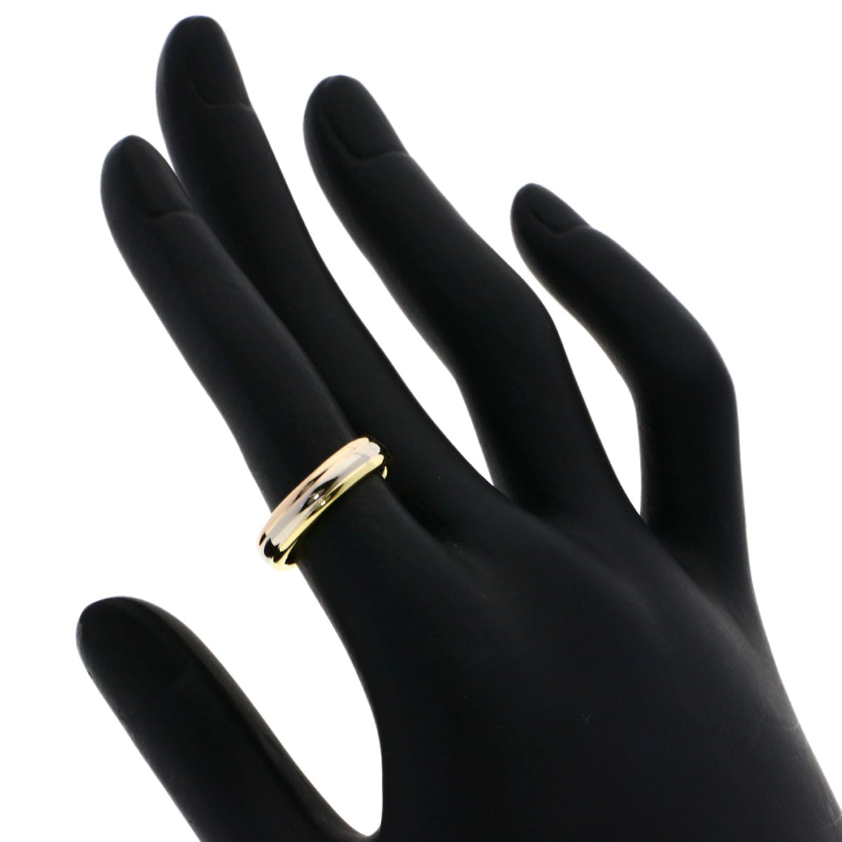 CARTIER Three colors # 49 Ring K18 Yellow Gold K18 White GoldLadies [Used]