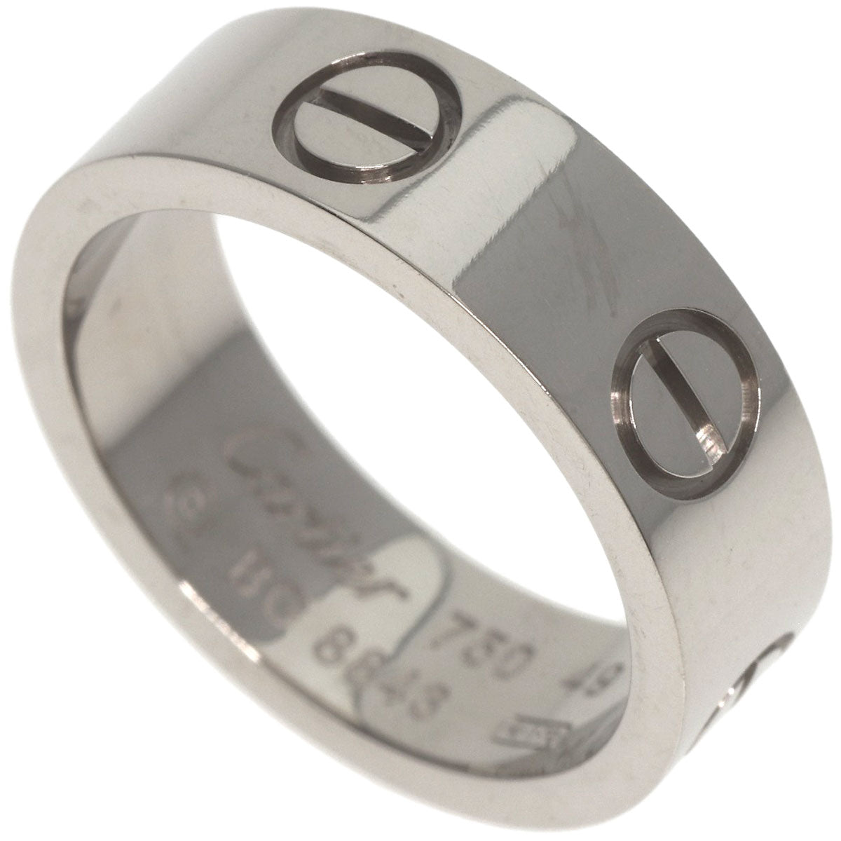 CARTIER   Ring love ring #49 K18 White Gold Ladies