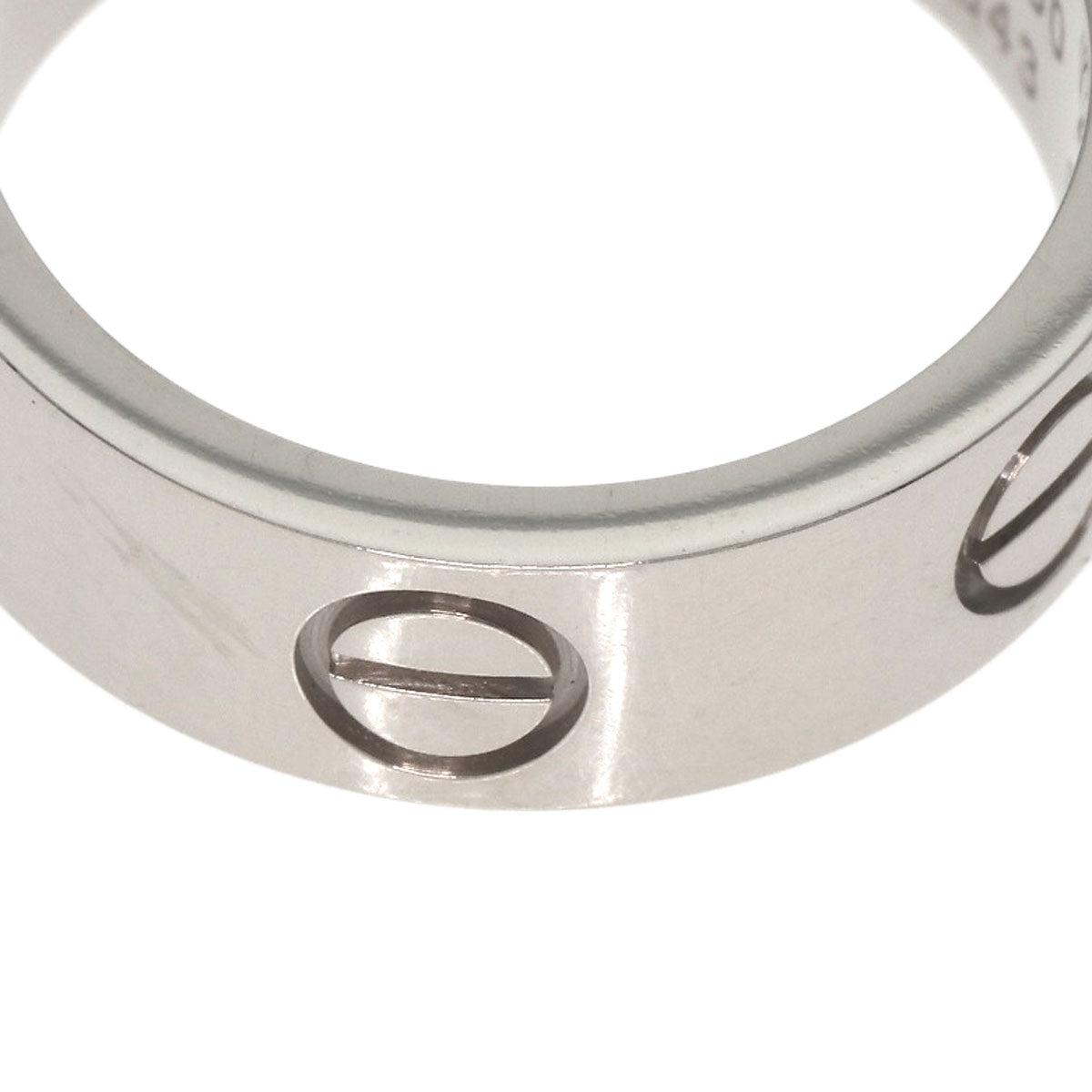 CARTIER   Ring love ring #49 K18 White Gold Ladies