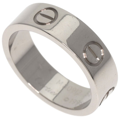 CARTIER   Ring love ring #52 K18 White Gold Ladies