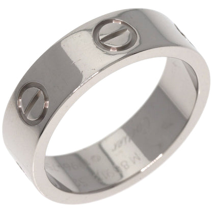 CARTIER   Ring love ring #52 K18 White Gold Ladies