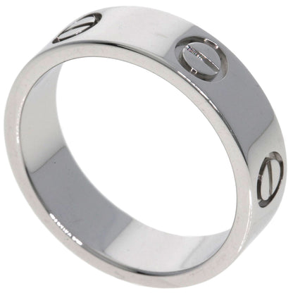 CARTIER   love ring #54 Ring  K18 White Gold Ladies [Used]