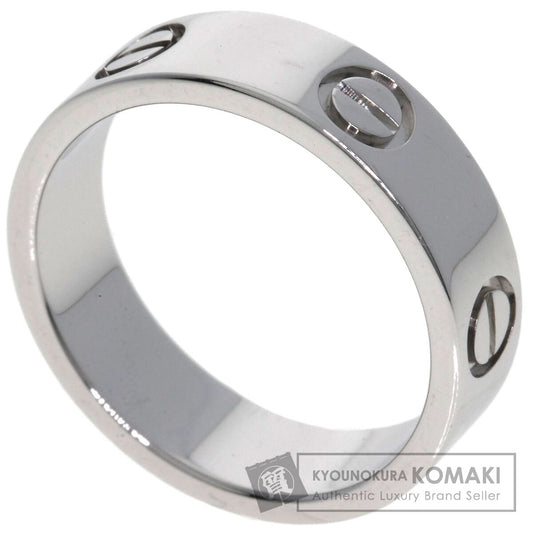CARTIER   love ring #54 Ring  K18 White Gold Ladies [Used]