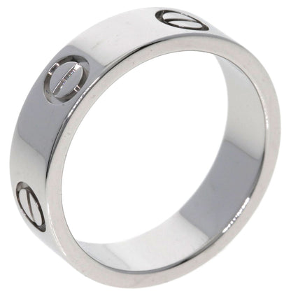 CARTIER   love ring #54 Ring  K18 White Gold Ladies [Used]