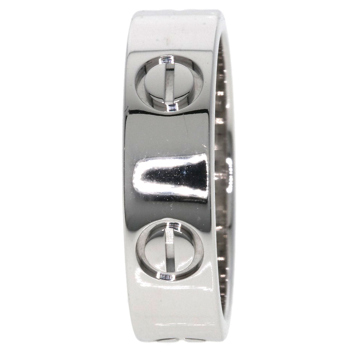 CARTIER   love ring #54 Ring  K18 White Gold Ladies [Used]