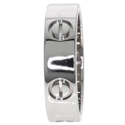 CARTIER   love ring #54 Ring  K18 White Gold Ladies [Used]
