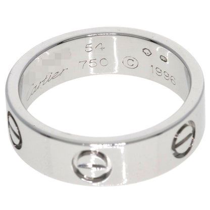 CARTIER   love ring #54 Ring  K18 White Gold Ladies [Used]
