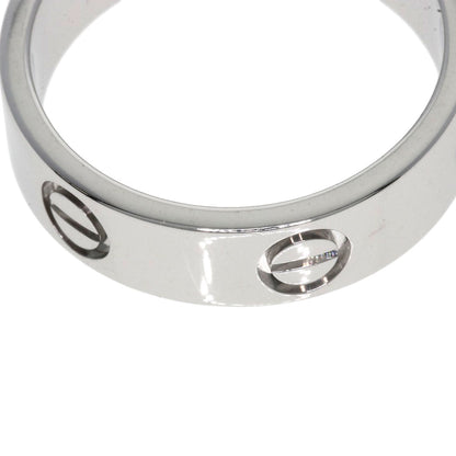 CARTIER   love ring #54 Ring  K18 White Gold Ladies [Used]