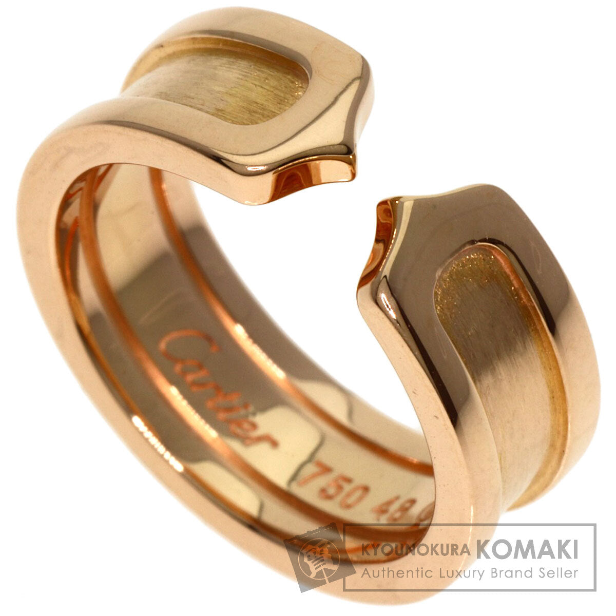 CARTIER   Ring C2 Ring SM #48 K18 Pink Gold Ladies