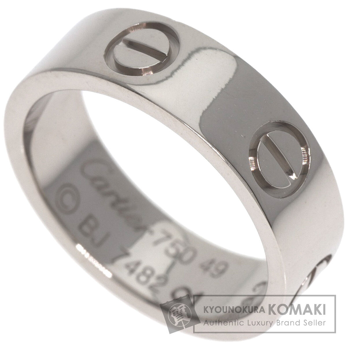 CARTIER   Ring love ring #49 K18 White Gold Ladies