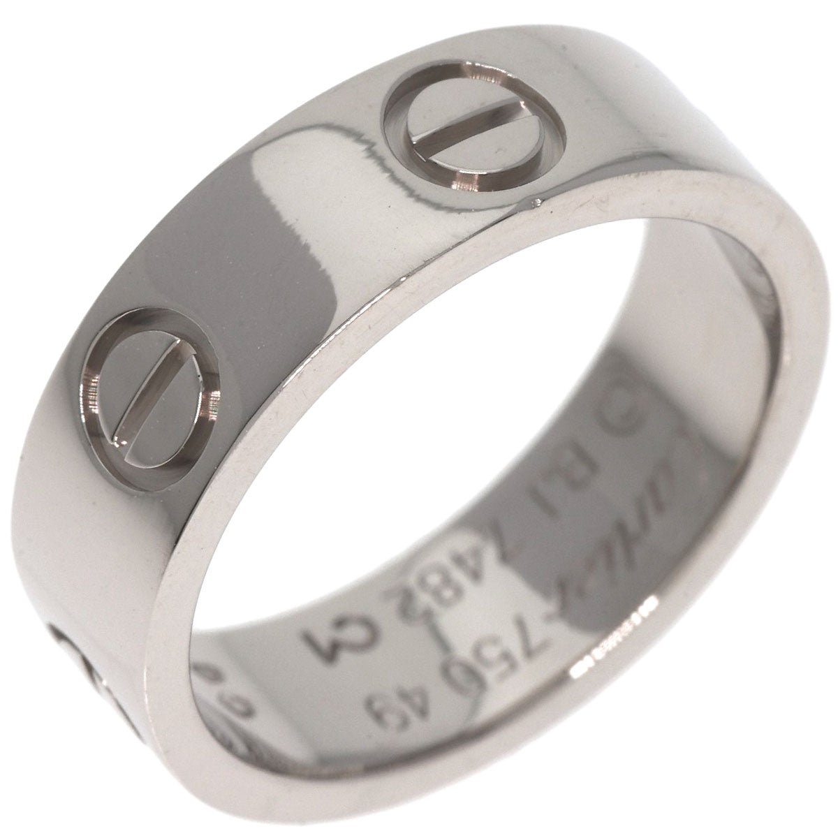 CARTIER   Ring love ring #49 K18 White Gold Ladies