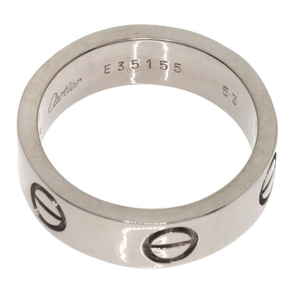 CARTIER   Ring love ring #53 K18 White Gold Ladies