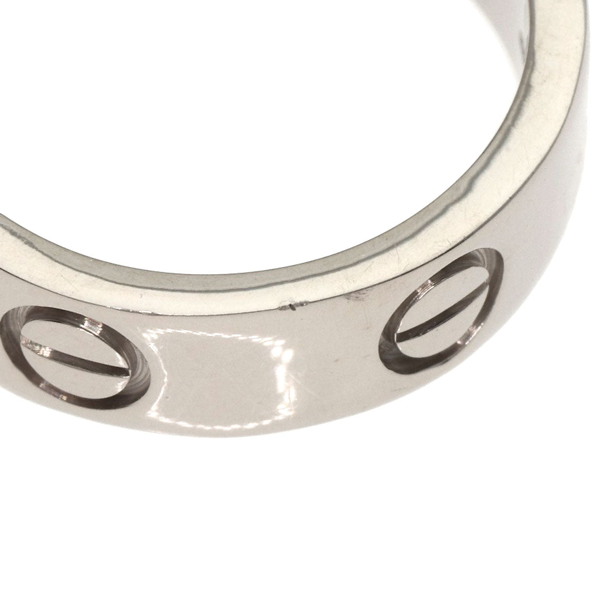 CARTIER   Ring love ring #53 K18 White Gold Ladies