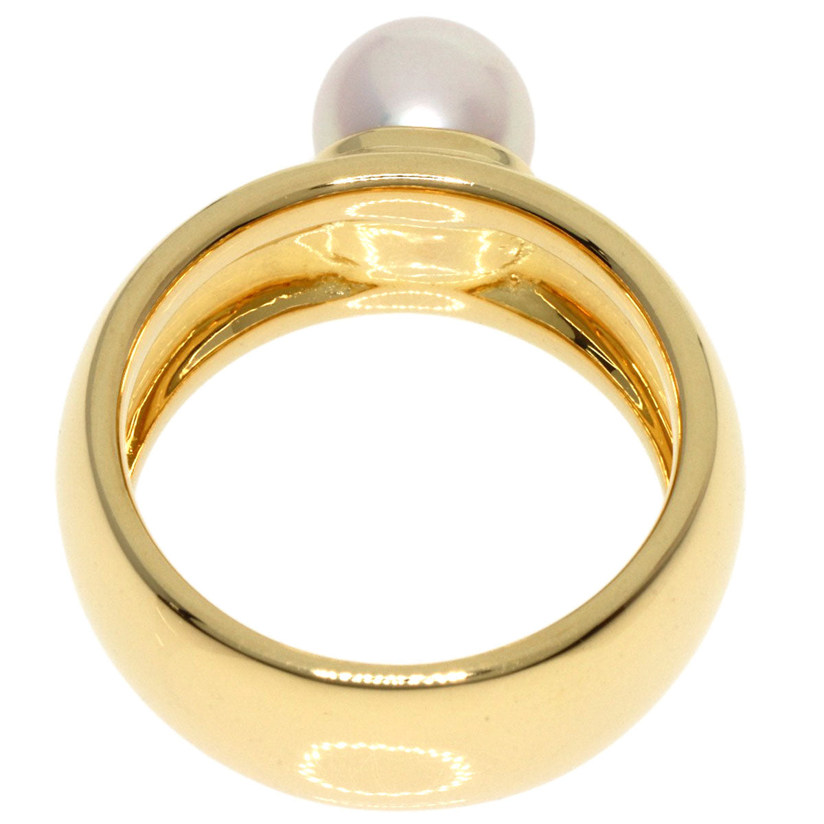 MIKIMOTO   Ring Pearl Pearl K18 Yellow Gold Ladies