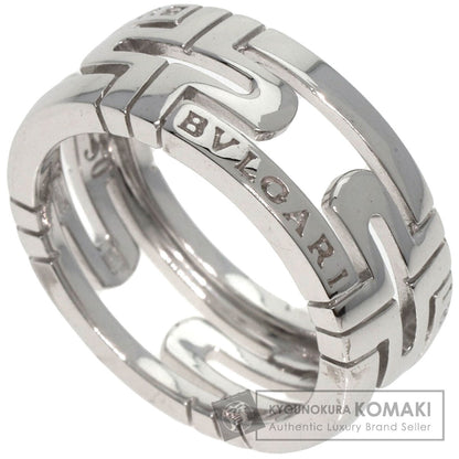 BVLGARI   Ring Parentesi Openwork Small #50 K18 White Gold Ladies