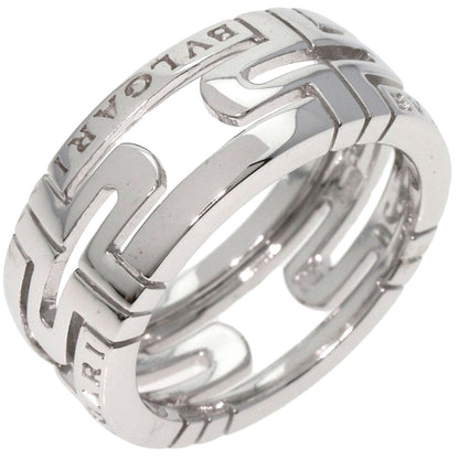 BVLGARI   Ring Parentesi Openwork Small #50 K18 White Gold Ladies