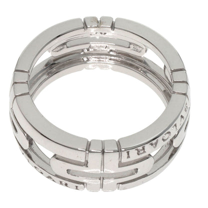 BVLGARI   Ring Parentesi Openwork Small #50 K18 White Gold Ladies