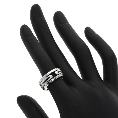 BVLGARI   Ring Parentesi Openwork Small #50 K18 White Gold Ladies