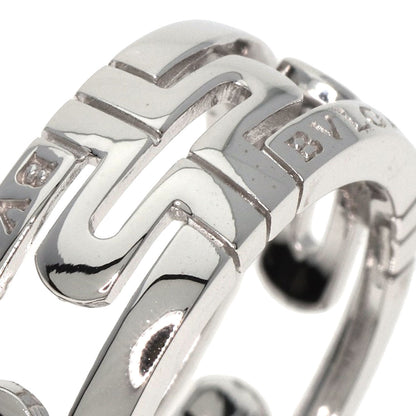 BVLGARI   Ring Parentesi Openwork Small #50 K18 White Gold Ladies