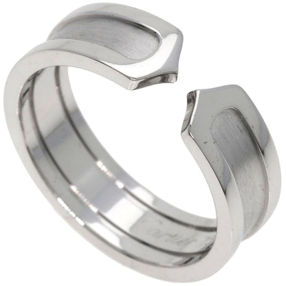 CARTIER   Ring C2 ring #59 K18 White Gold Ladies