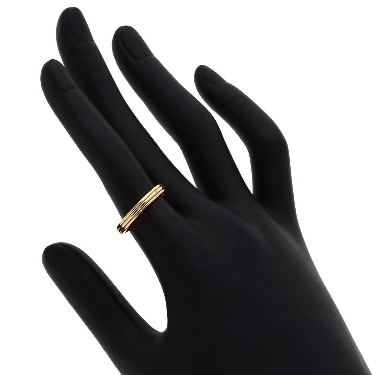 CARTIER   Ring Three color # 50 K18 Yellow Gold K18 White GoldLadies