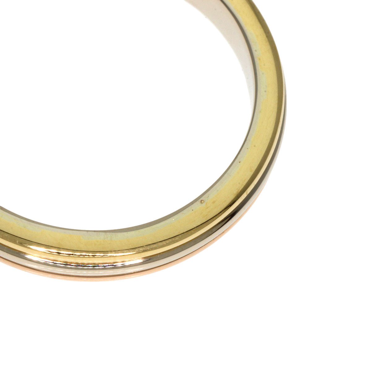 CARTIER   Ring Three color # 50 K18 Yellow Gold K18 White GoldLadies