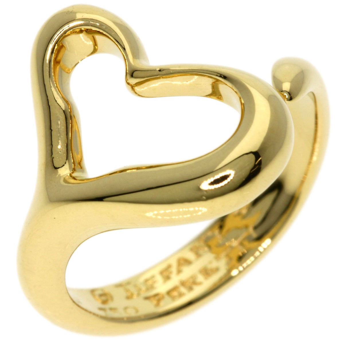 TIFFANY&Co.   Ring Open heart K18 Yellow Gold Ladies