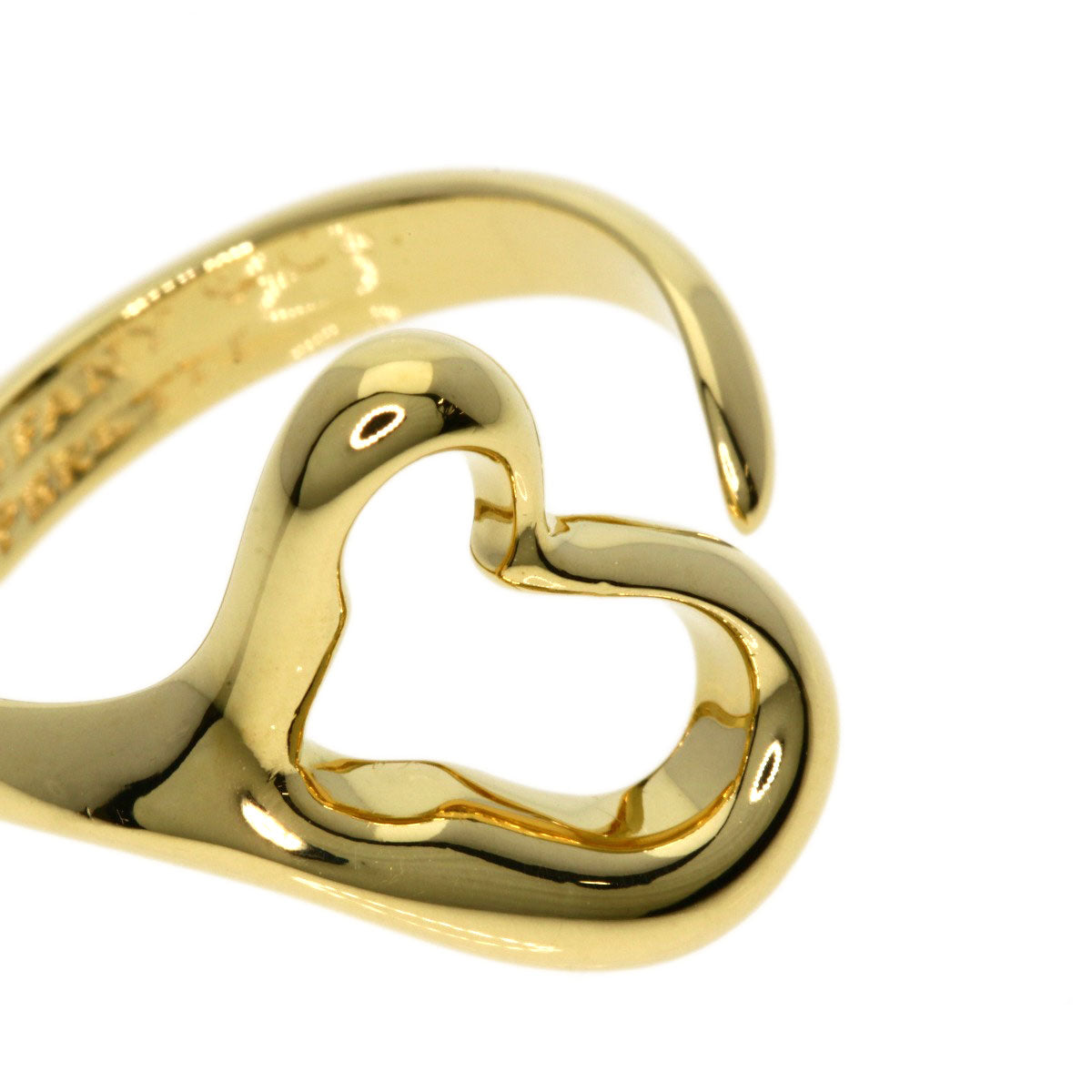 TIFFANY&Co.   Ring Open heart K18 Yellow Gold Ladies