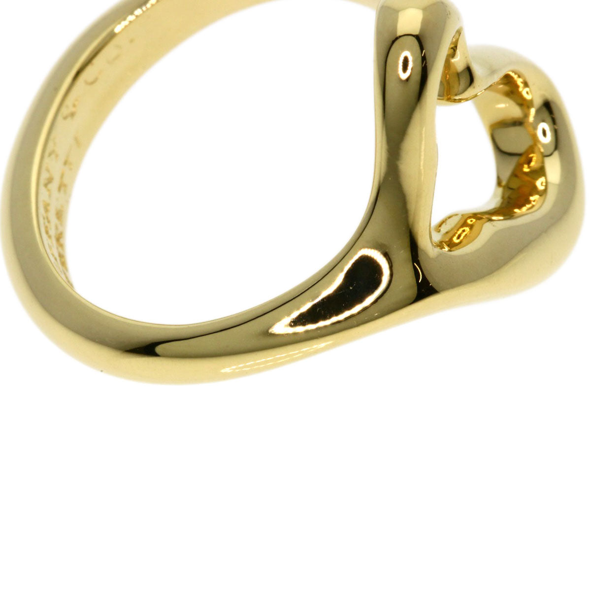 TIFFANY&Co.   Ring Open heart K18 Yellow Gold Ladies