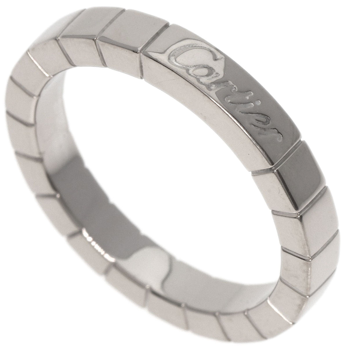 CARTIER   Ring Laniere # 52 K18 White Gold Ladies