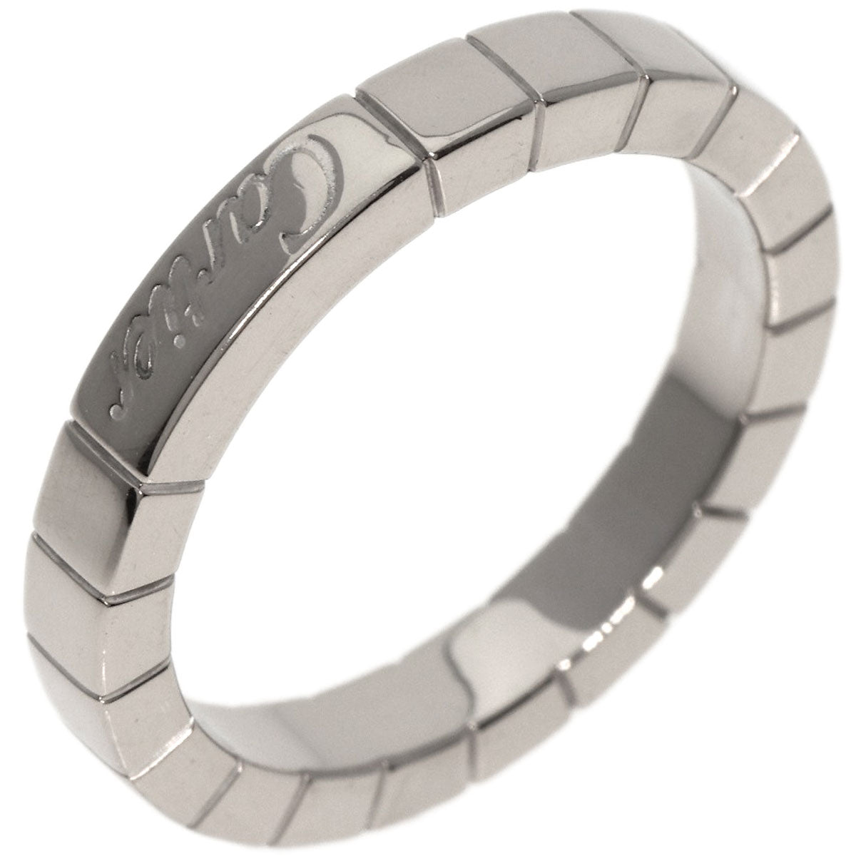 CARTIER   Ring Laniere # 52 K18 White Gold Ladies