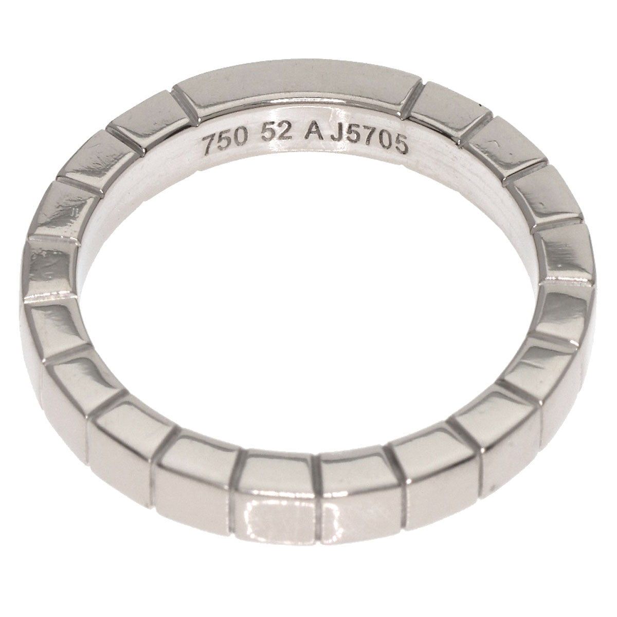 CARTIER   Ring Laniere # 52 K18 White Gold Ladies