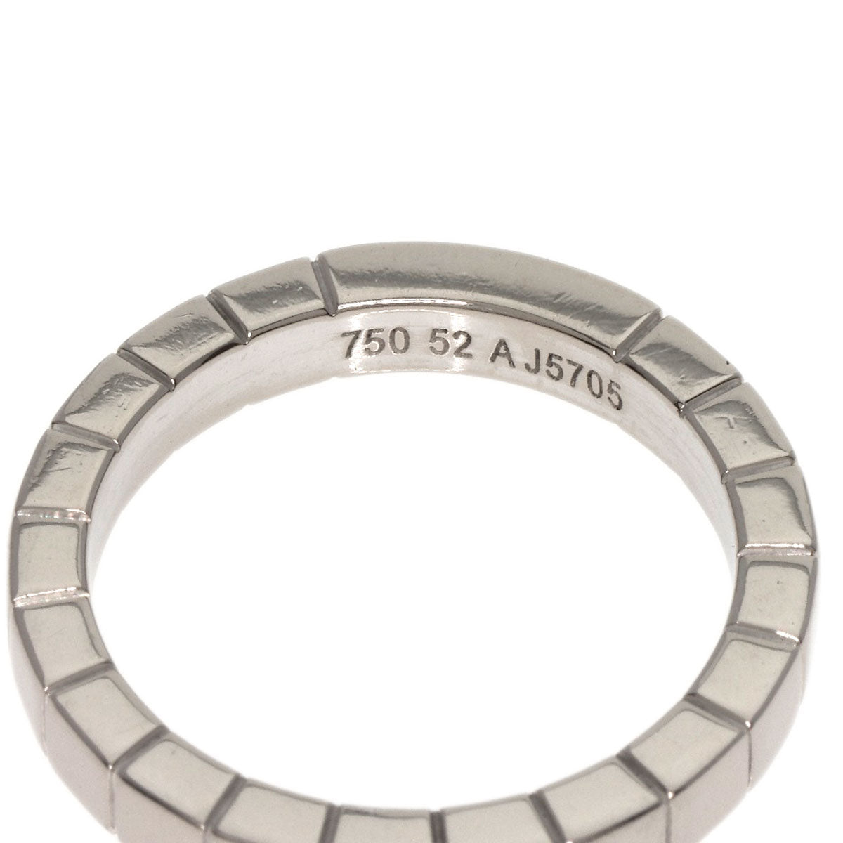 CARTIER   Ring Laniere # 52 K18 White Gold Ladies