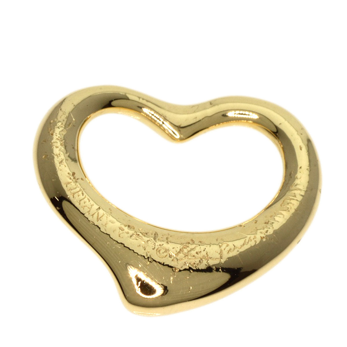 TIFFANY&Co.   Pendant top Open heart K18 Yellow Gold Ladies