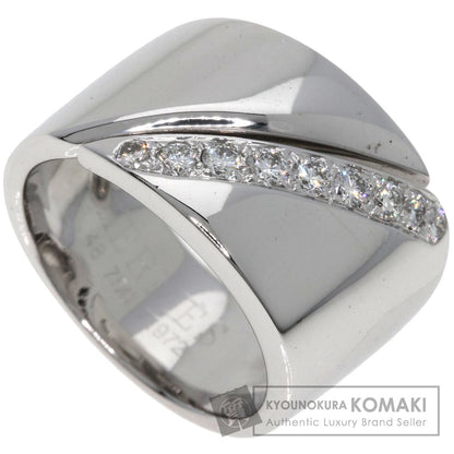 HERMES   Ring Diamond #48 K18 White Gold Ladies