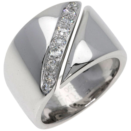 HERMES   Ring Diamond #48 K18 White Gold Ladies