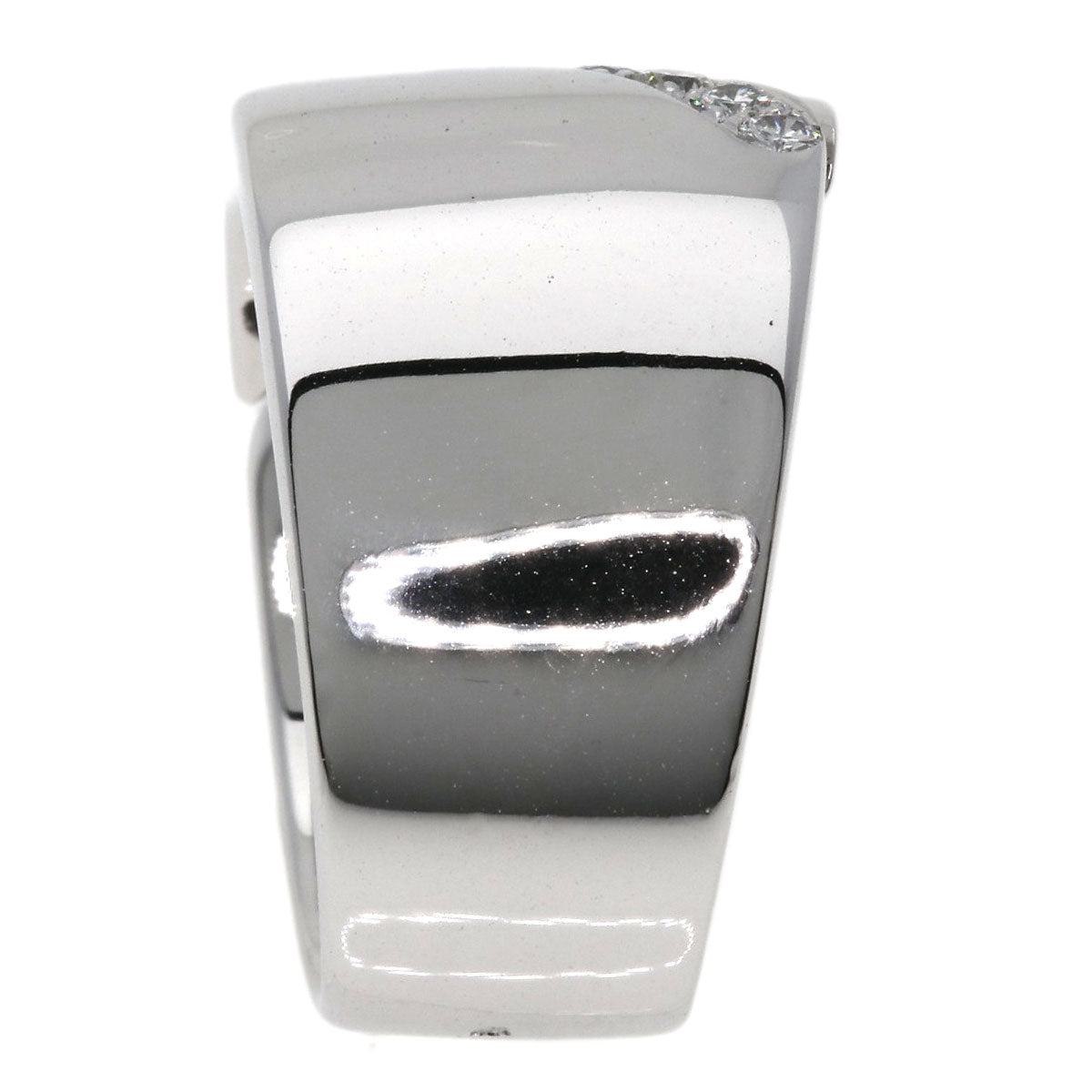 HERMES   Ring Diamond #48 K18 White Gold Ladies