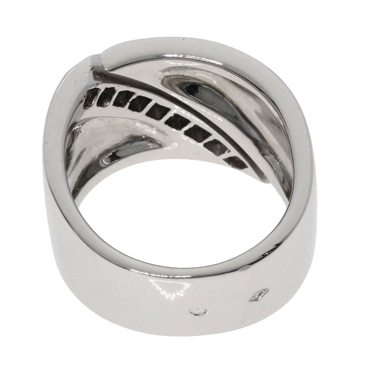 HERMES   Ring Diamond #48 K18 White Gold Ladies